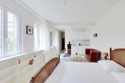 Coin salon dans l'établissement Cozy Studio 2P – Montmartre