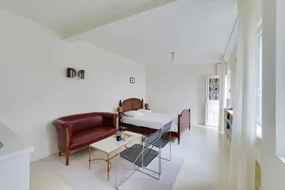 Coin salon dans l'établissement Cozy Studio 2P – Montmartre