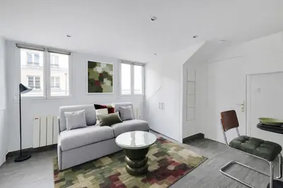 Un ou plusieurs lits dans un hébergement de l'établissement Cozy Studio A C 2P - Sentier