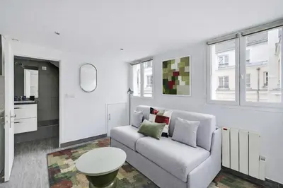 Un ou plusieurs lits dans un hébergement de l'établissement Cozy Studio A C 2P - Sentier