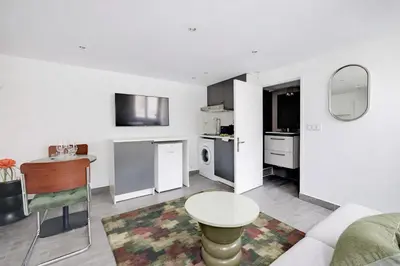 Cuisine ou kitchenette dans l'établissement Cozy Studio A C 2P - Sentier