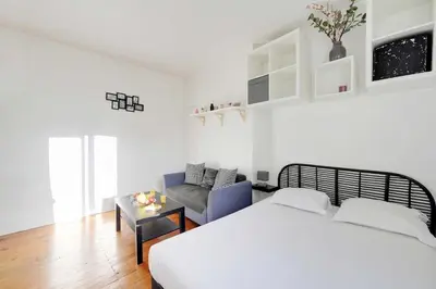 Un ou plusieurs lits dans un hébergement de l'établissement Elegant Studio 2P – Paris 14