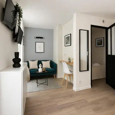 Coin salon dans l'établissement Joli Deux-Pièces Lumineux dans le 12e à Paris