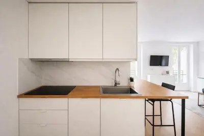 Cuisine ou kitchenette dans l'établissement Joli Deux-Pièces Lumineux dans le 12e à Paris