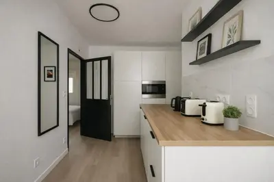 Cuisine ou kitchenette dans l'établissement Joli Deux-Pièces Lumineux dans le 12e à Paris