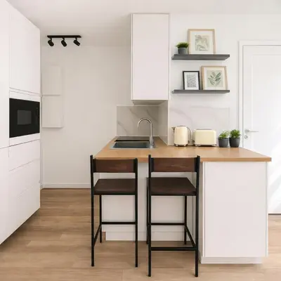 Cuisine ou kitchenette dans l'établissement Joli Deux-Pièces Lumineux dans le 12e à Paris