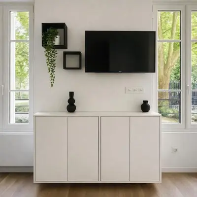 Télévision ou salle de divertissement dans l'établissement Joli Deux-Pièces Lumineux dans le 12e à Paris