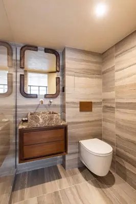Salle de bains dans l'établissement Anjia Collections - Saint Germain