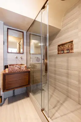 Salle de bains dans l'établissement Anjia Collections - Saint Germain