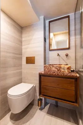 Salle de bains dans l'établissement Anjia Collections - Saint Germain