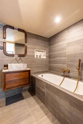 Salle de bains dans l'établissement Anjia Collections - Saint Germain