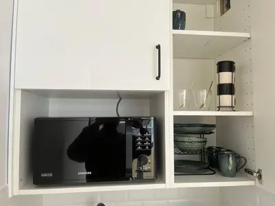 Cuisine ou kitchenette dans l'établissement Bright Apartment in Paris Convention and Paris Expo