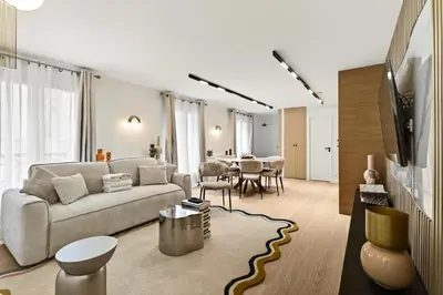 Coin salon dans l'établissement 31 Flat 8 person St Lazare Galerie LaFayette Paris 8th