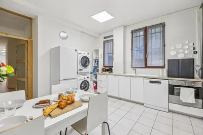 Cuisine ou kitchenette dans l'établissement Marais l Center of Paris l Full Equipped