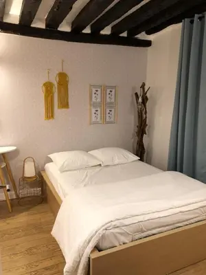 Un ou plusieurs lits dans un hébergement de l'établissement Duplex Charlot-lumineux