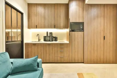 Cuisine ou kitchenette dans l'établissement Wonderful Appartment 4p 1 BR Nation Bastille