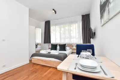 Un ou plusieurs lits dans un hébergement de l'établissement Cosy studio - 2P - Bastille