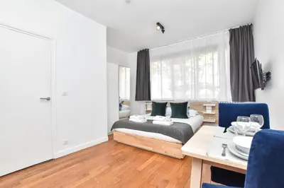 Un ou plusieurs lits dans un hébergement de l'établissement Cosy studio - 2P - Bastille
