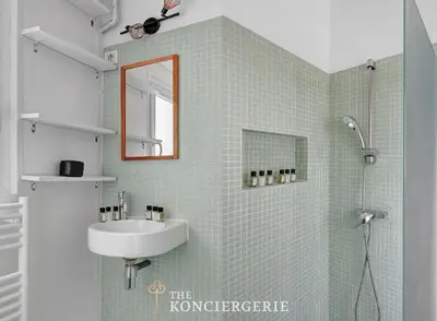 Salle de bains dans l'établissement Charmant 2 pieces lumineux au coeur du 11eme