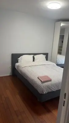 Un ou plusieurs lits dans un hébergement de l'établissement Appartement confortable à Saint-Denis - 70 m² avec balcon