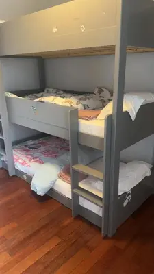 Un ou plusieurs lits dans un hébergement de l'établissement Appartement confortable à Saint-Denis - 70 m² avec balcon