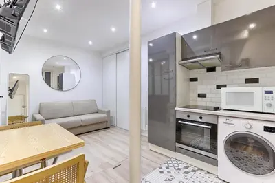 Cuisine ou kitchenette dans l'établissement Appartement Cosy Gare de Lyon
