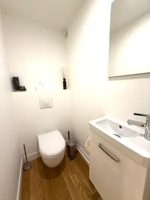 Salle de bains dans l'établissement Saint Honore 2P bail mobilité