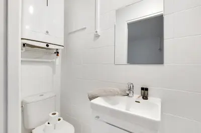 Salle de bains dans l'établissement Appartement cosy & central au cœur de Paris