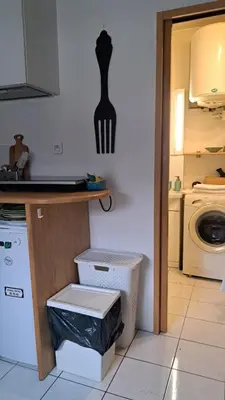 Cuisine ou kitchenette dans l'établissement Studio PARIS central, metro Republique