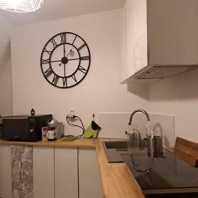 Cuisine ou kitchenette dans l'établissement Studio PARIS central, metro Republique