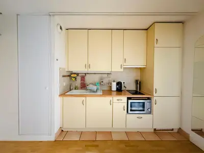 Cuisine ou kitchenette dans l'établissement Cozy 2 rooms with terrace and garden - Nation