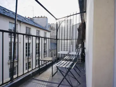 Balcon ou terrasse dans l'établissement Charmant studio au cœur du Marais Paris 3ᵉ