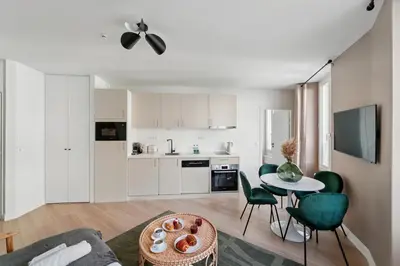 Cuisine ou kitchenette dans l'établissement Lavie Maison - Appartement proche de Montmartre