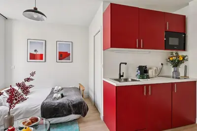 Cuisine ou kitchenette dans l'établissement Lavie Maison - Studio Batignolles & Montmartre