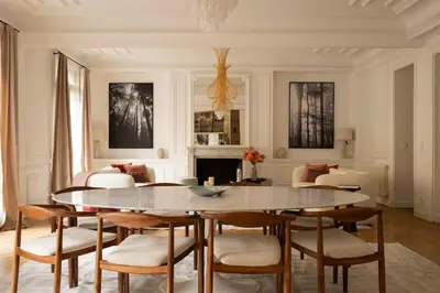Coin salon dans l'établissement Maison V - Saint-Germain Luxury Residence