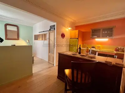 Cuisine ou kitchenette dans l'établissement Le Vintage - Paris 11