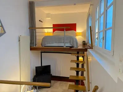 Un ou plusieurs lits dans un hébergement de l'établissement Le Loft Mont-Cenis