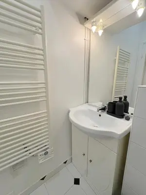 Salle de bains dans l'établissement Le Loft Mont-Cenis