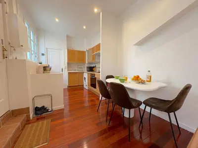 Cuisine ou kitchenette dans l'établissement Le Loft Mont-Cenis