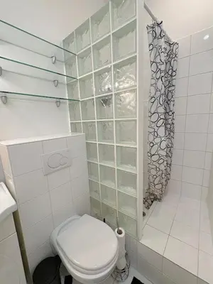 Salle de bains dans l'établissement Le Loft Mont-Cenis