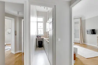 Un ou plusieurs lits dans un hébergement de l'établissement Beautiful AC apartment - Close to Trocadéro