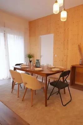 Plan de l'établissement Apartement with garden and parking 5 min to métro line 4