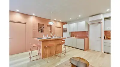 Cuisine ou kitchenette dans l'établissement Residence Sébastopol - Paris