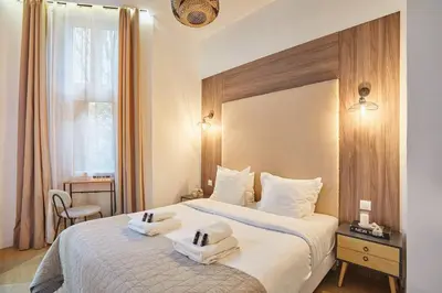 Un ou plusieurs lits dans un hébergement de l'établissement Superb apartment Le Marais