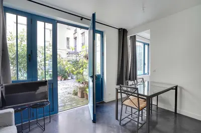 Coin salon dans l'établissement Superb apartment -1BR 2P - Sentier