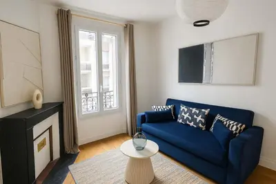 Coin salon dans l'établissement Charmant appartement Paris 12 pour 4 personnes