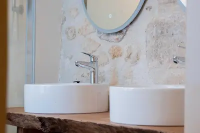 Salle de bains dans l'établissement Le vrai style Parisien au centre du Marais