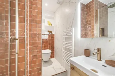 Salle de bains dans l'établissement Garbottino