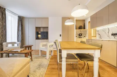 Cuisine ou kitchenette dans l'établissement Fantasia