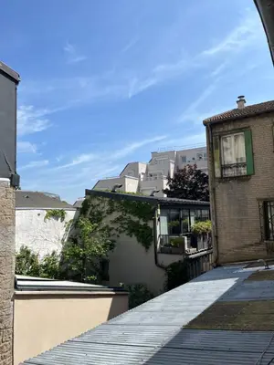 Vue générale sur la montagne ou vue sur la montagne depuis l'appartement